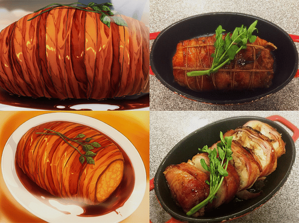 Shokugeki no Soma yemekler Shokugeki-no-Soma-Food-Wars-Real-VS-Anime