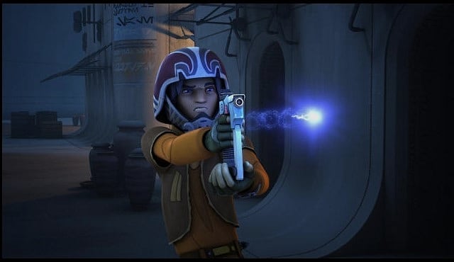 Ezra’s lightsaber blaster combo