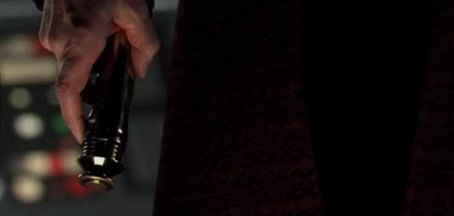 darth sidious gold lightsaber