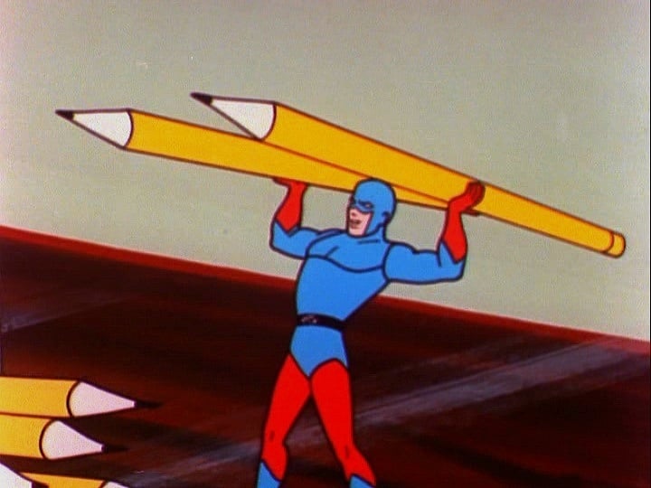 Filmation şirketinin The Superman-Aquaman Adventure Hour isimli çizgi filmlerinde de Ray'in geleneksel kostümünü görüyoruz