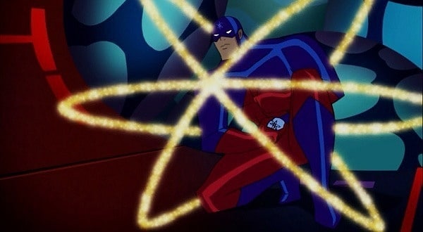 JLA serisi olan Justice League Unlimited'da diğer karakterler gibi Atom'da da değişiklikler mevcut. Açıkcası bu kostümü kötü duruyor denemez.