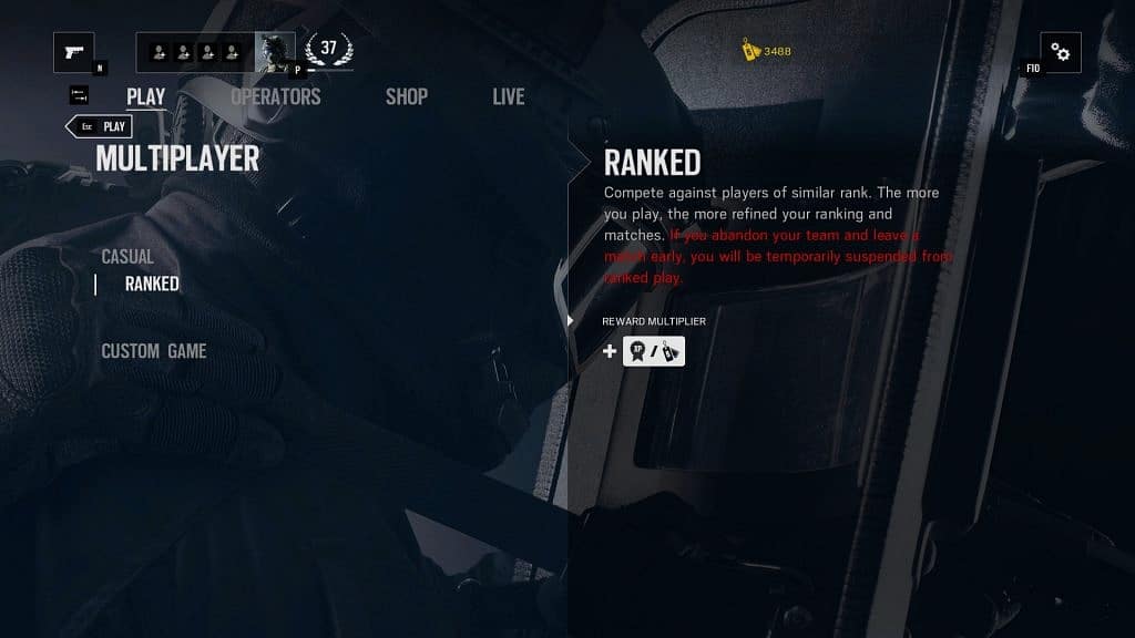 Ranked modu için 20 level olmanız gerek.