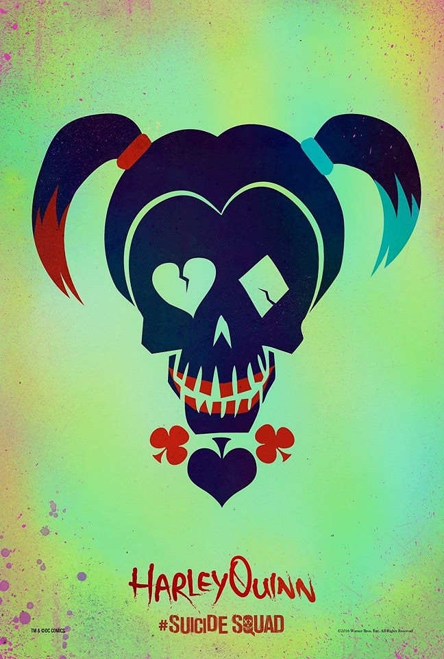 suicide squad harley poster