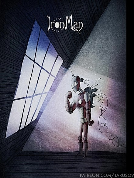 Tim Burton Style Iron-Man