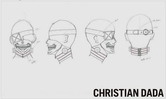 tokyo ghoul maske tasarımı