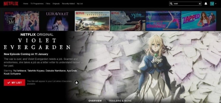 Netflix'de Anime