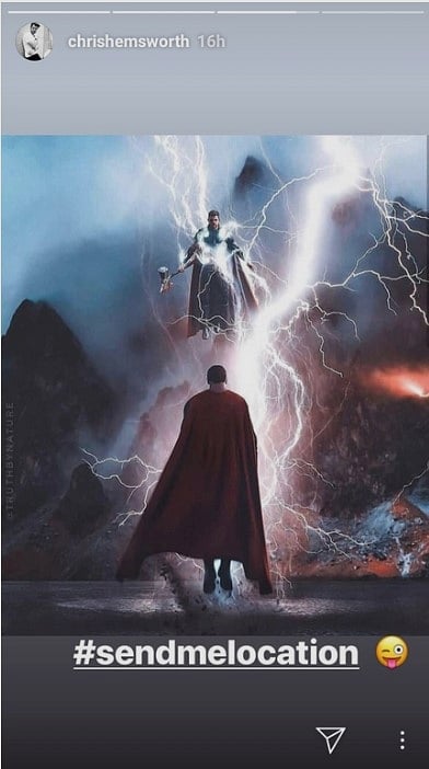 Chris Hemsworth Thor vs superman