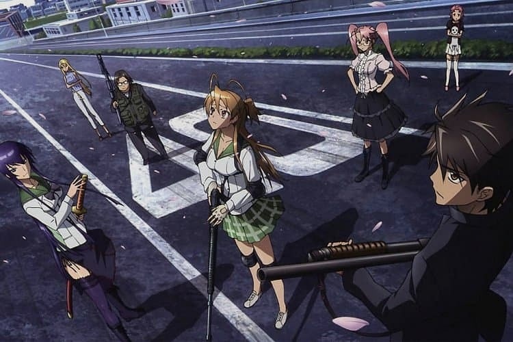 Highschool of the Dead ecchi anime